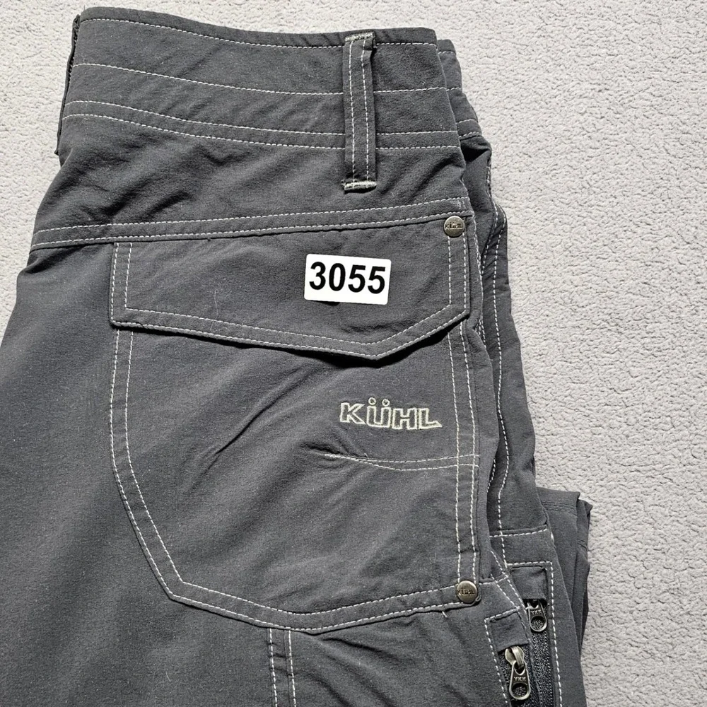 Kuhl Hiking Pants Mens 30x32 Gray Stretch Articulated Knee Utility Straight Leg